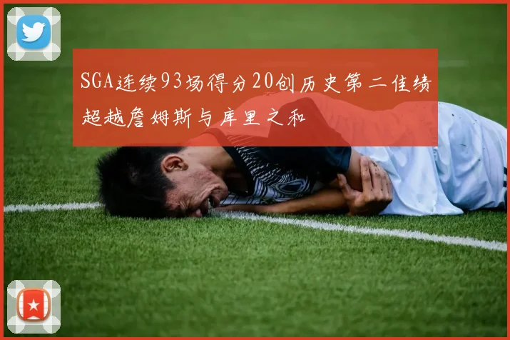 SGA连续93场得分20创历史第二佳绩超越詹姆斯与库里之和